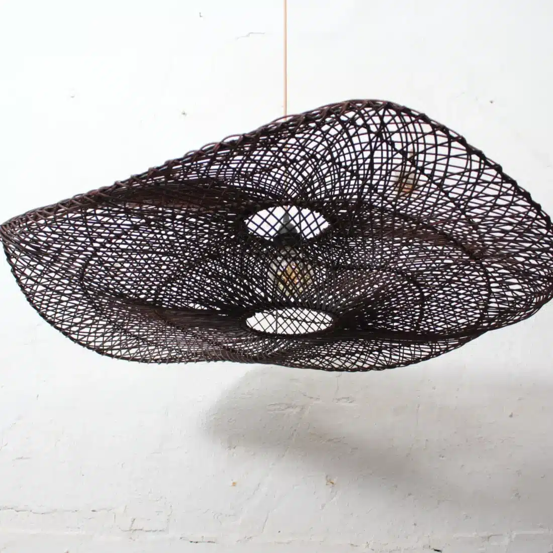 Rotan Hanglamp Wolk Bruin L