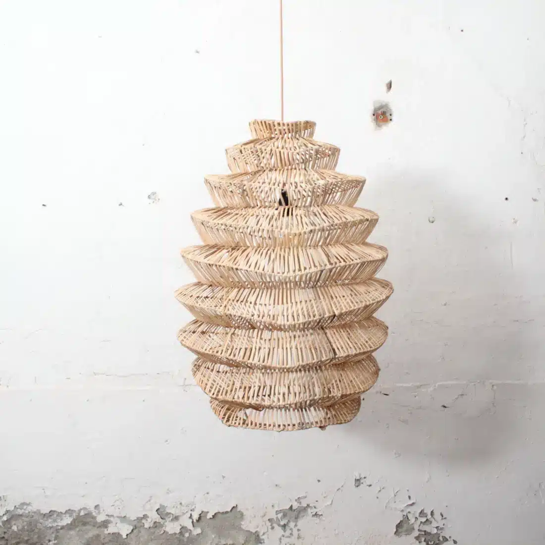 Rotan Hanglamp Pagoda Naturel L Rotan Hanglamp Pagoda Naturel L