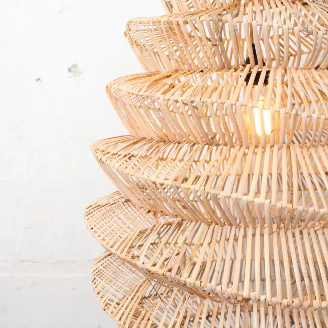 Rotan Hanglamp Pagoda Naturel L Rotan Hanglamp Pagoda Naturel L