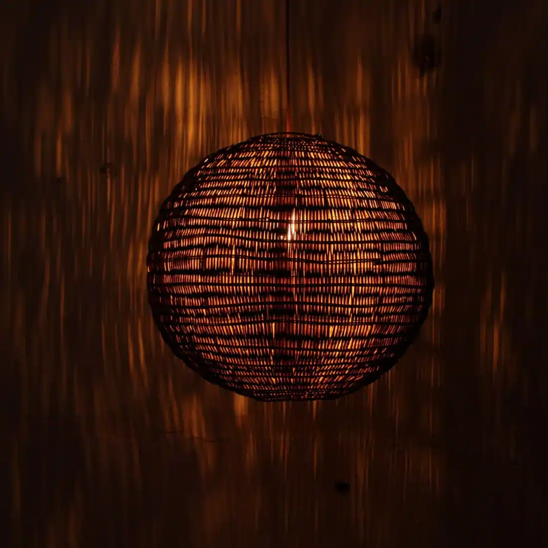 Rotan Hanglamp Bol Bruin M Rotan Hanglamp Bol Bruin M