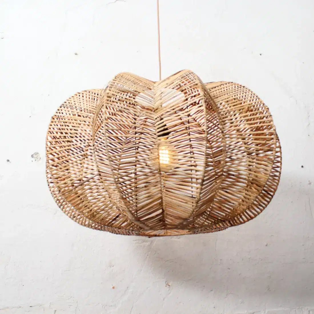 Rotan Hanglamp Ster Gemeleerd M Rotan Hanglamp Ster Gemeleerd M
