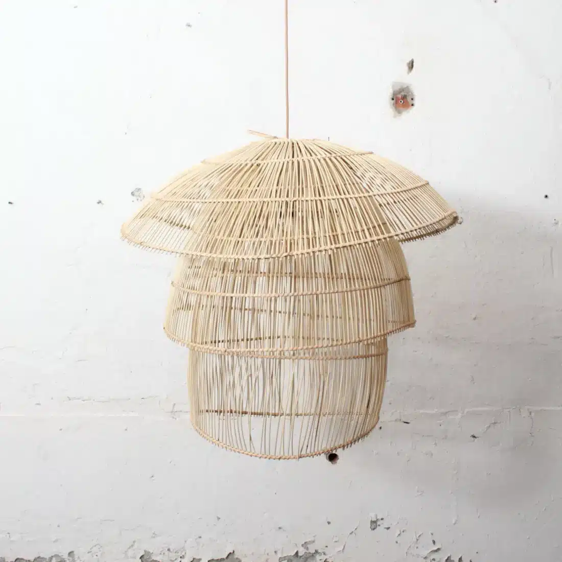 Rotan Hanglamp Paddenstoel Naturel L Rotan Hanglamp Paddenstoel Naturel L