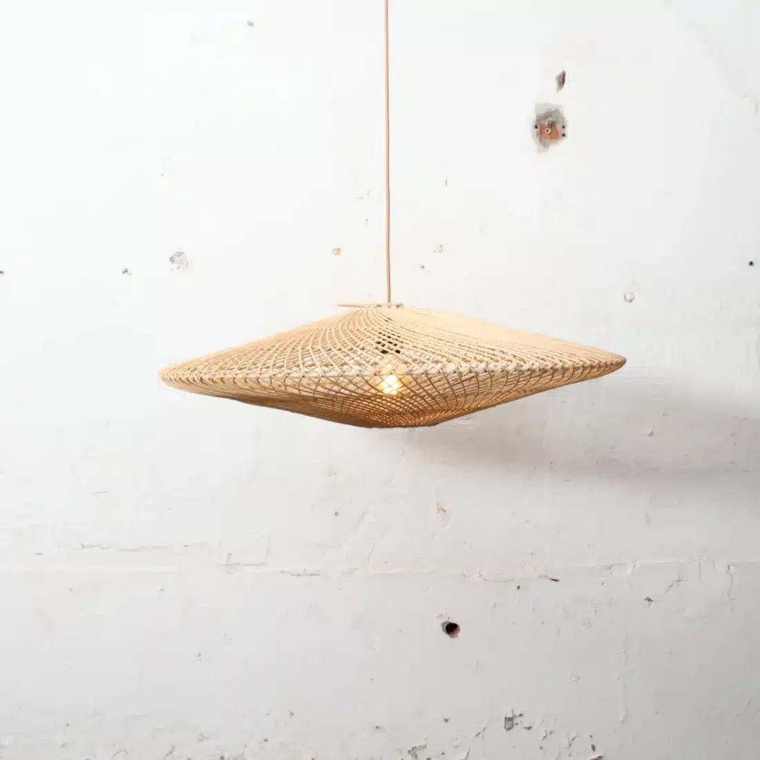 Rotan Hanglamp Ufo Naturel M Rotan Hanglamp Ufo Naturel M