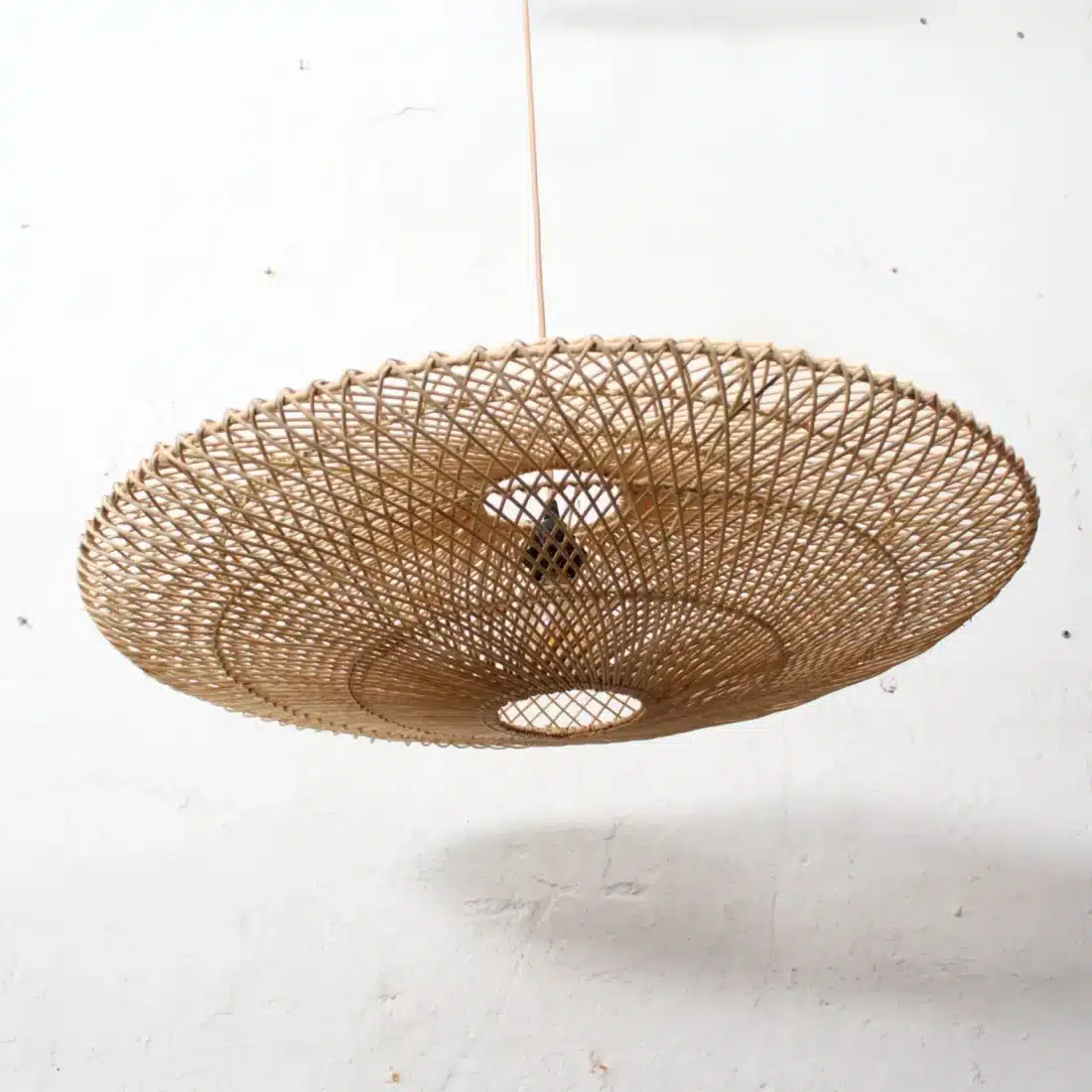 Rotan Hanglamp Ufo Naturel M Rotan Hanglamp Ufo Naturel M