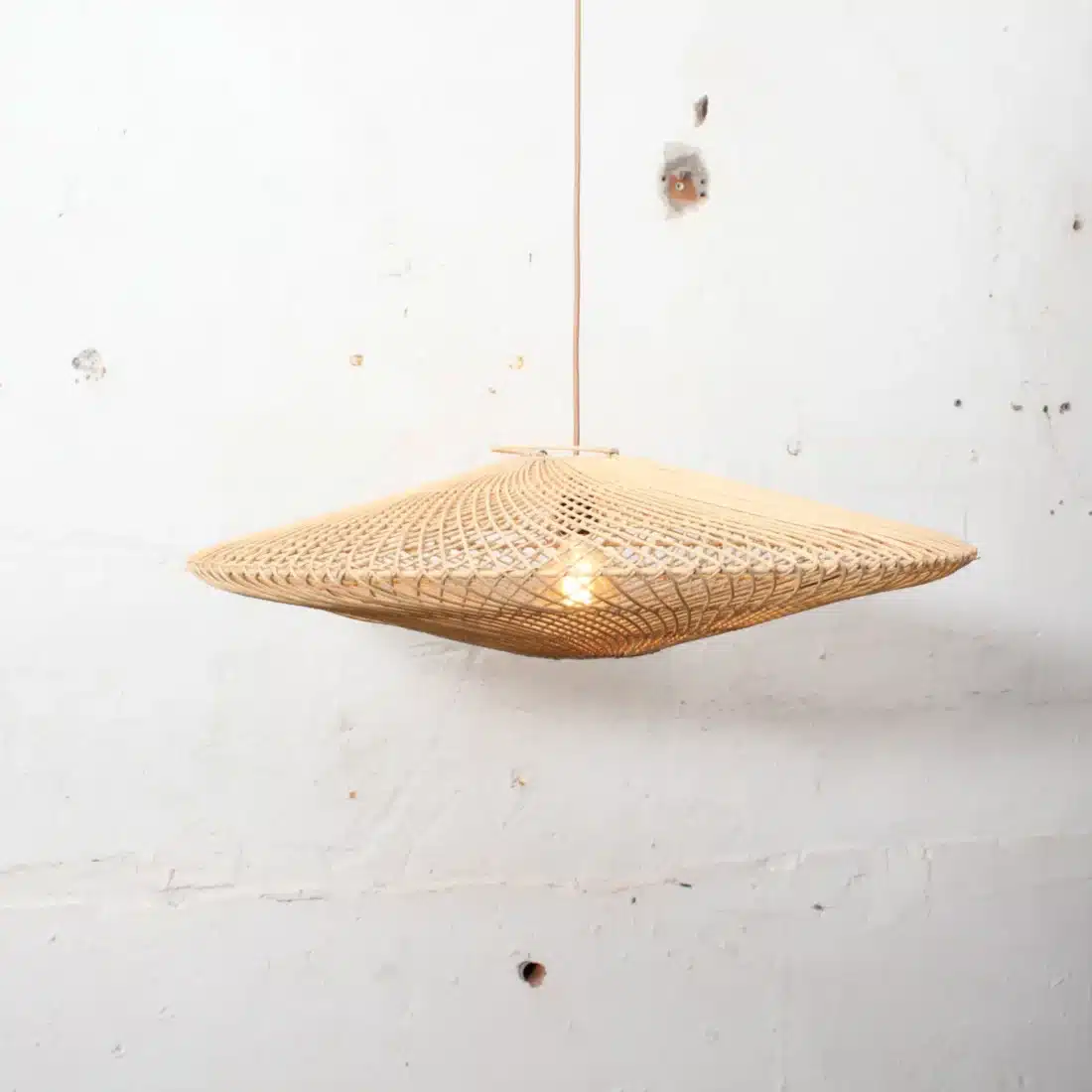 Rotan Hanglamp Ufo Naturel M Rotan Hanglamp Ufo Naturel M