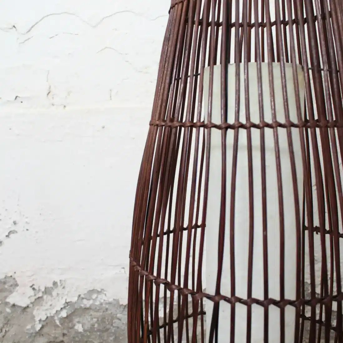 Rotan Vloerlamp Lucus Bruin S