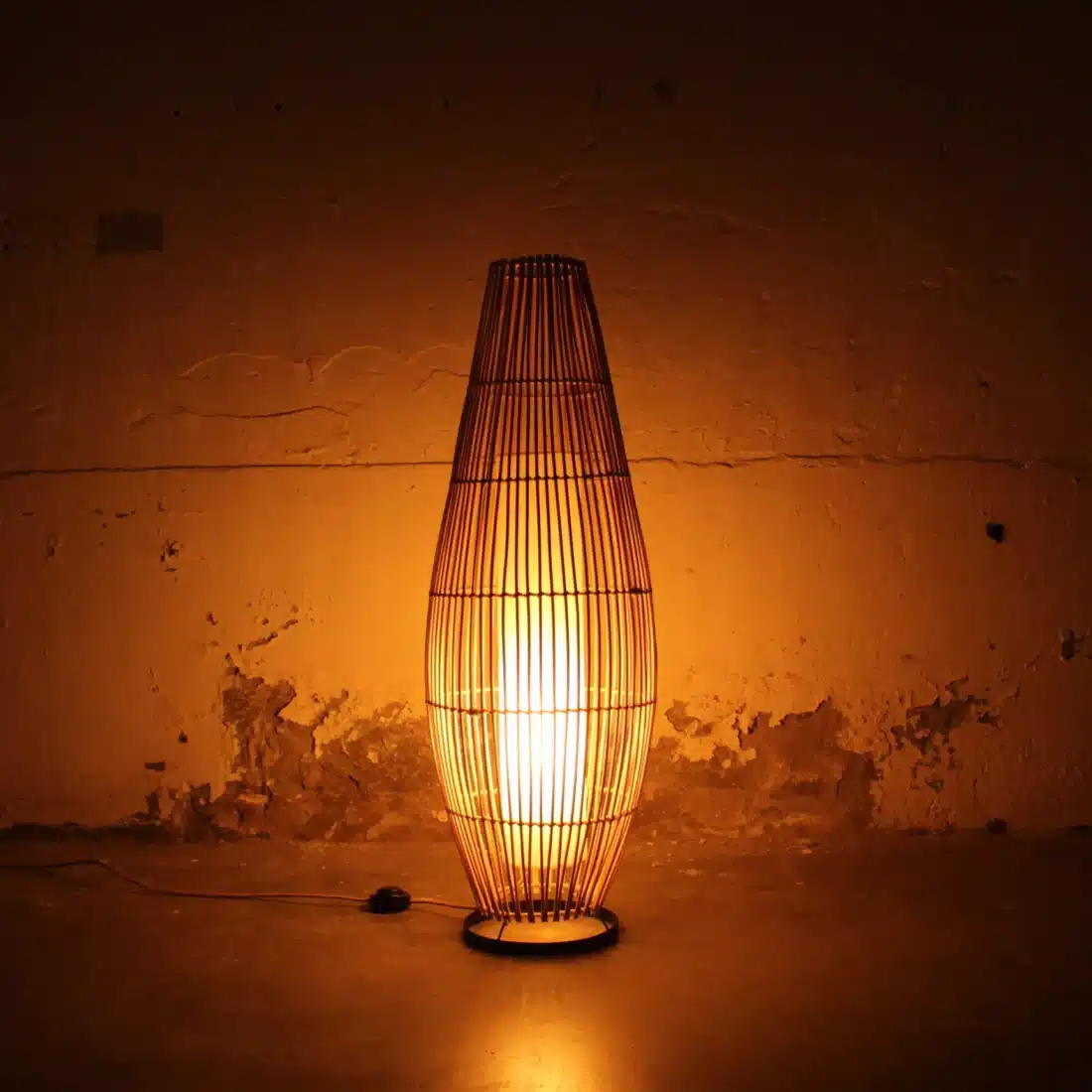 Rotan Vloerlamp Lucus Naturel S