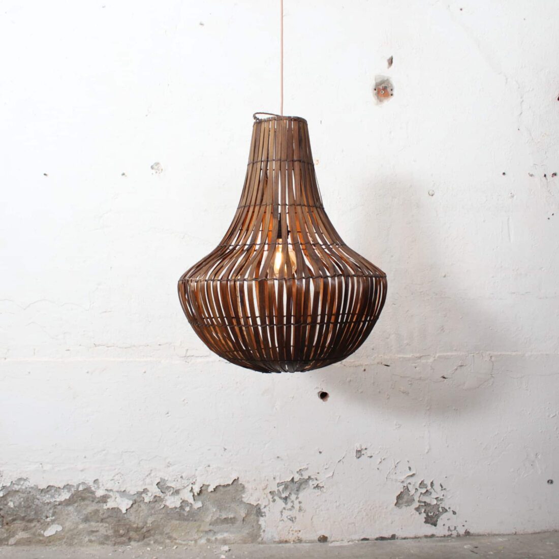 Rotan Kroonluchter Bruin M Rotan Kroonluchter Bruin M