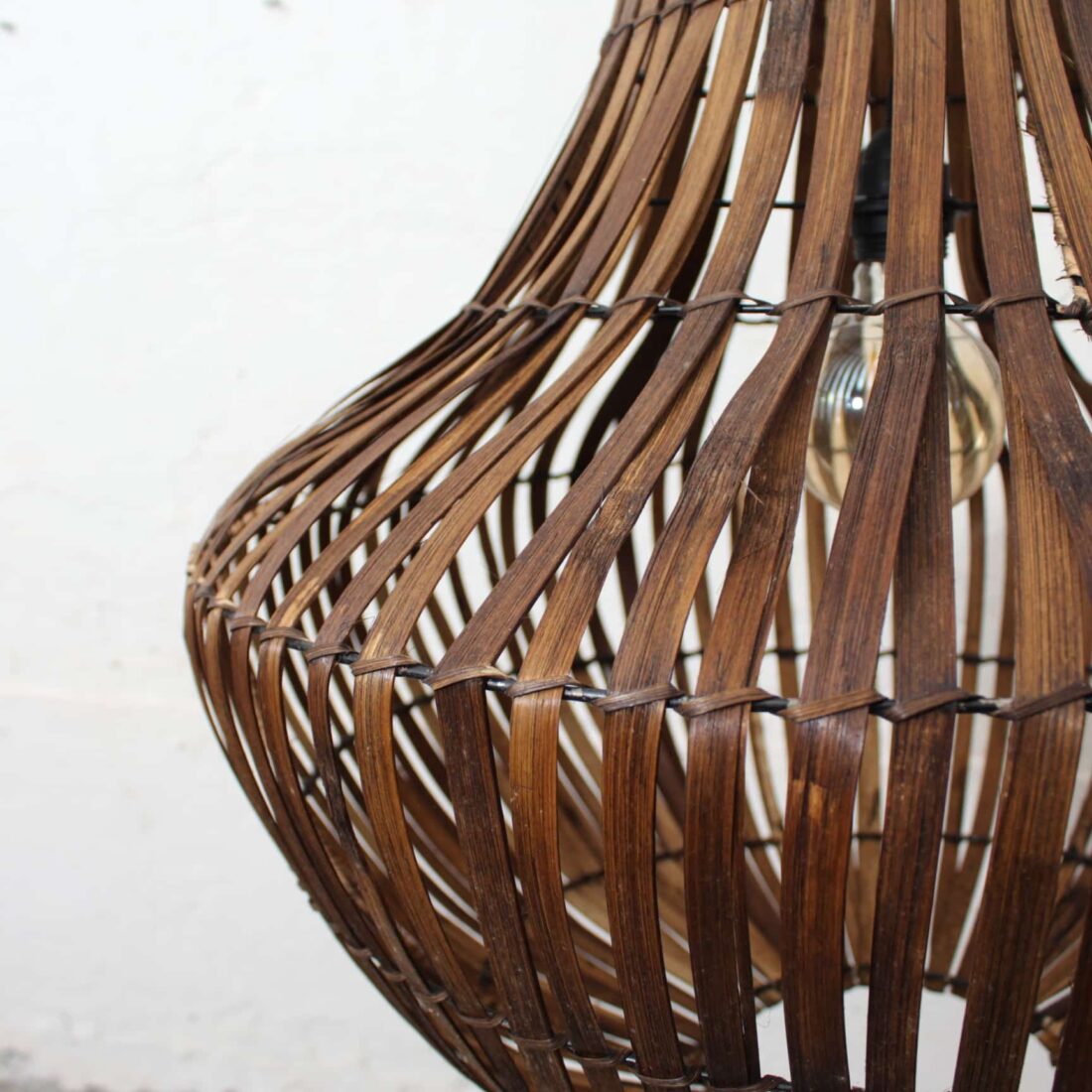 Rotan Kroonluchter Bruin M Rotan Kroonluchter Bruin M