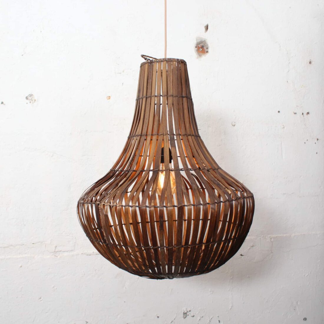 Rotan Kroonluchter Bruin M Rotan Kroonluchter Bruin M