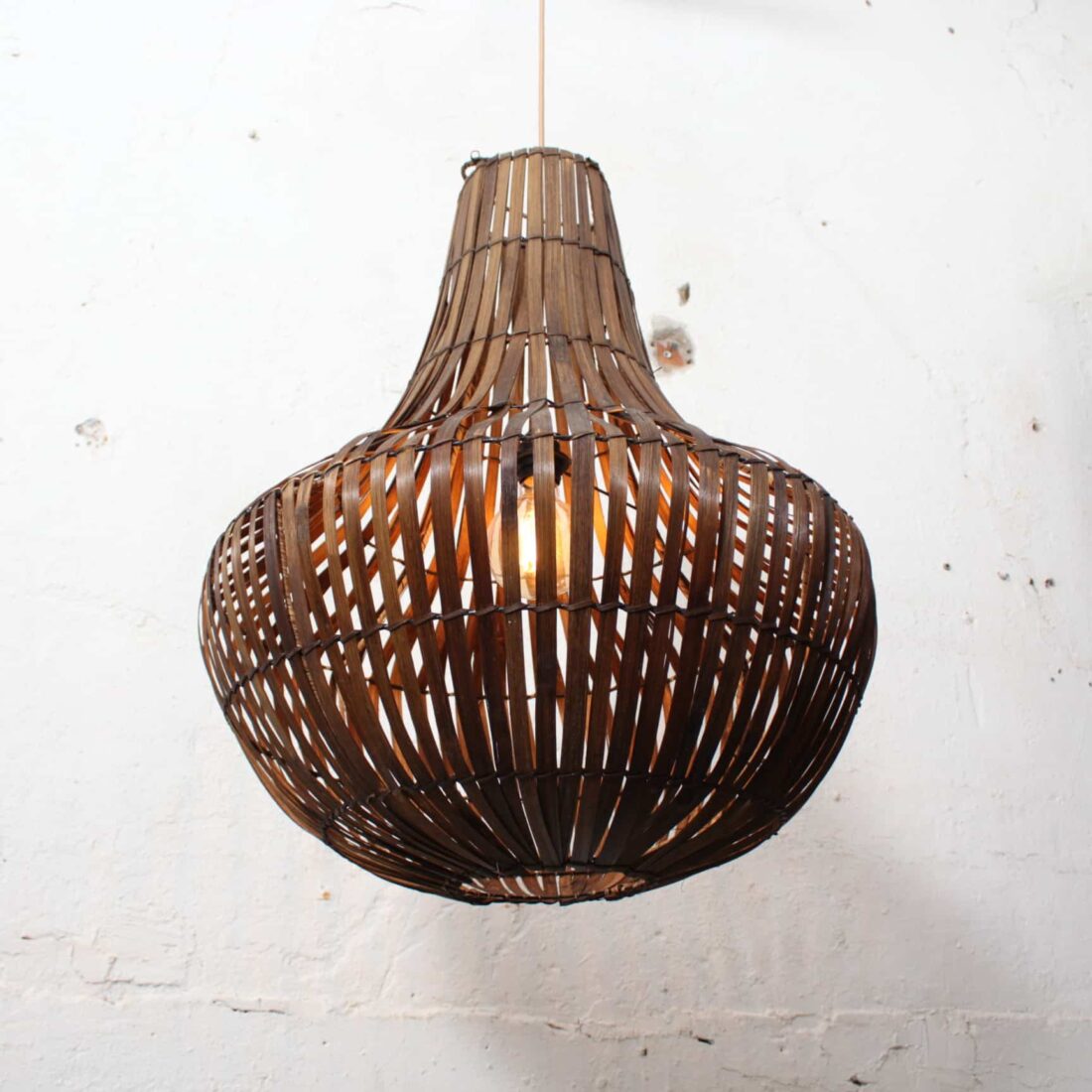 Rotan Kroonluchter Bruin M Rotan Kroonluchter Bruin M