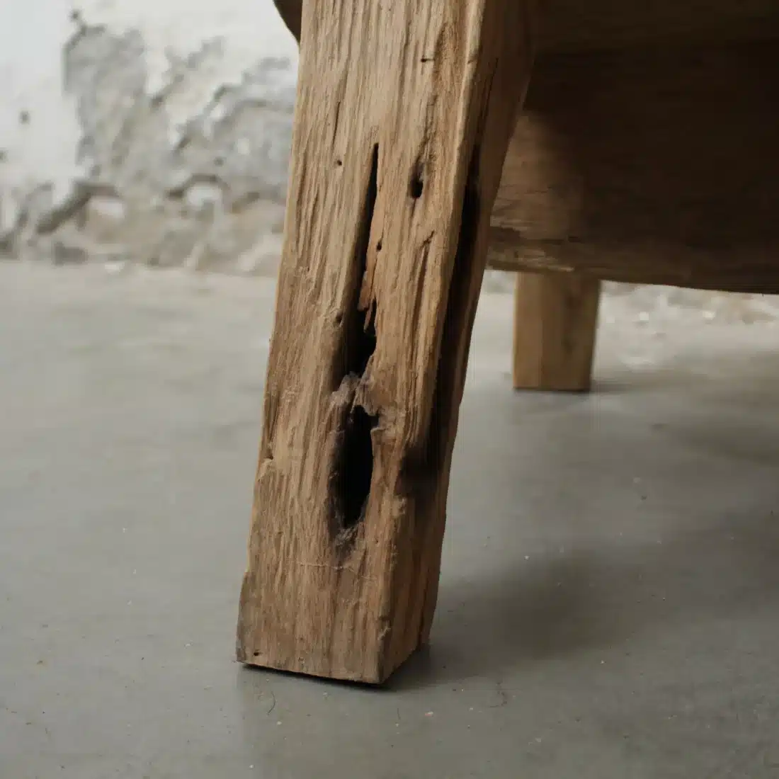 Houten Lage Tafel Met Gat