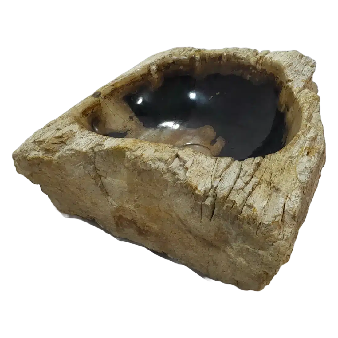 Fossiel Houten Wasbak Zwart 22764 Fossiel Houten Wasbak Zwart 22764