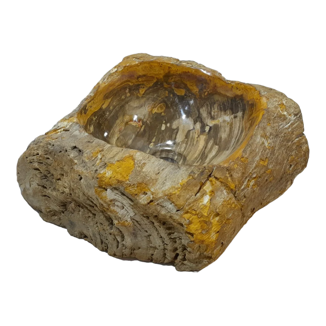Fossiel Houten Wasbak Naturel 22766