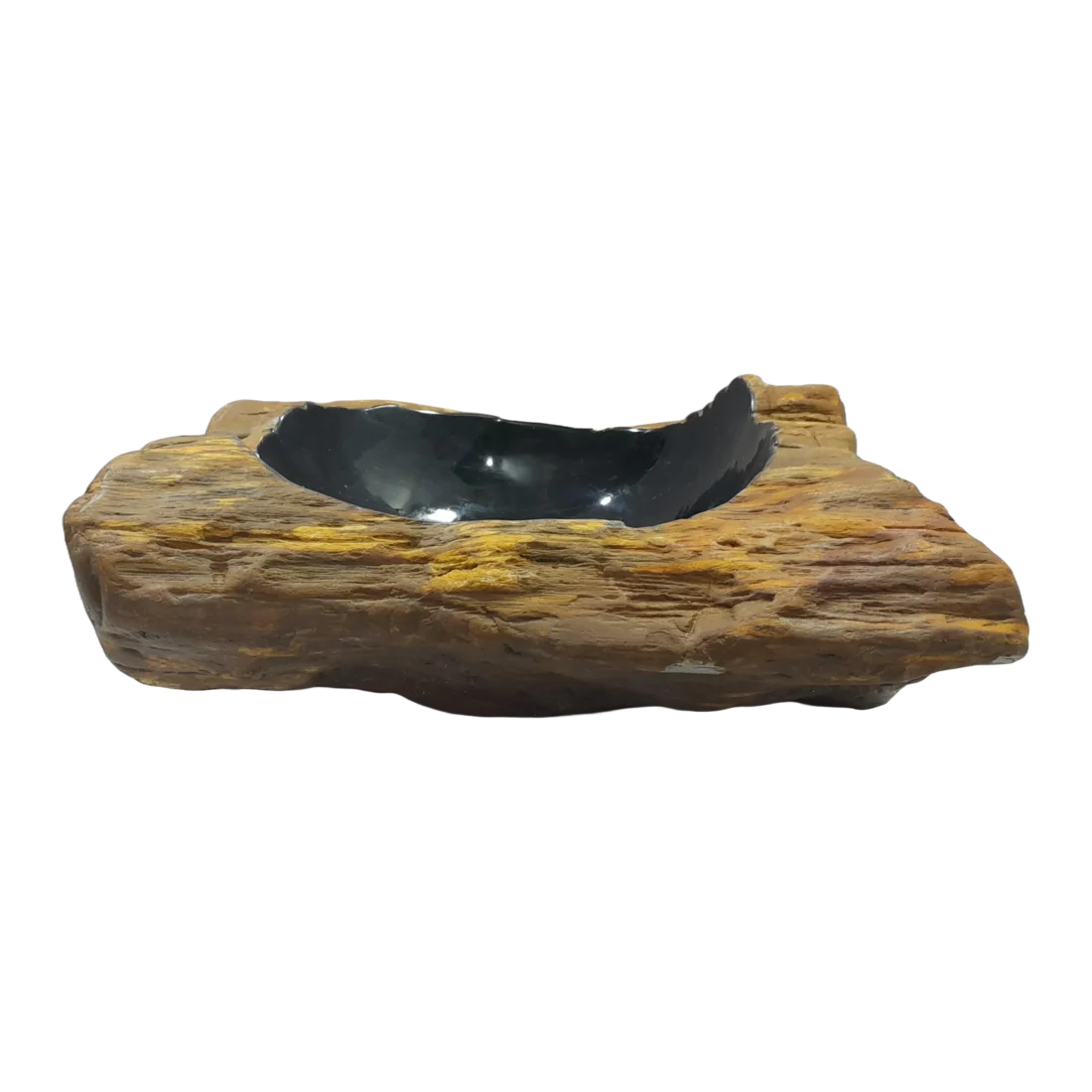 Fossiel Houten Wasbak Zwart 22768 Fossiel Houten Wasbak Zwart 22768