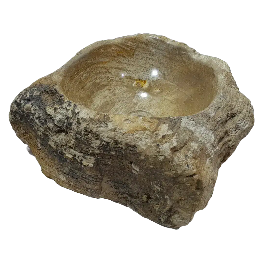 Fossiel Houten Wasbak Naturel 22770 Fossiel Houten Wasbak Naturel 22770