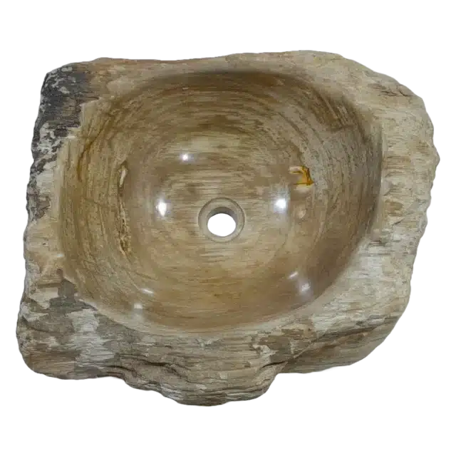 Fossiel Houten Wasbak Naturel 22770