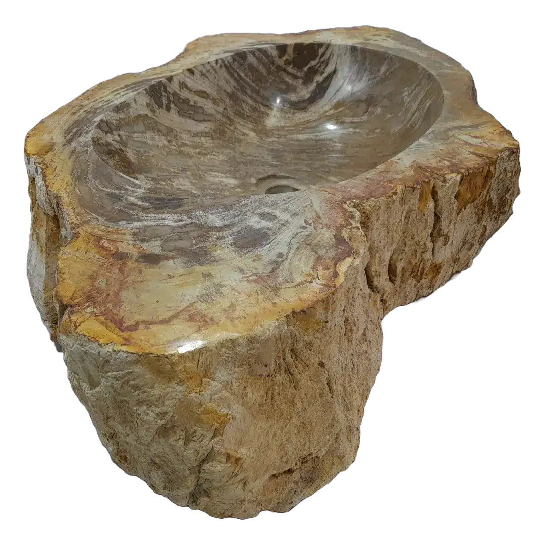Fossiel Houten Wasbak Naturel 22779