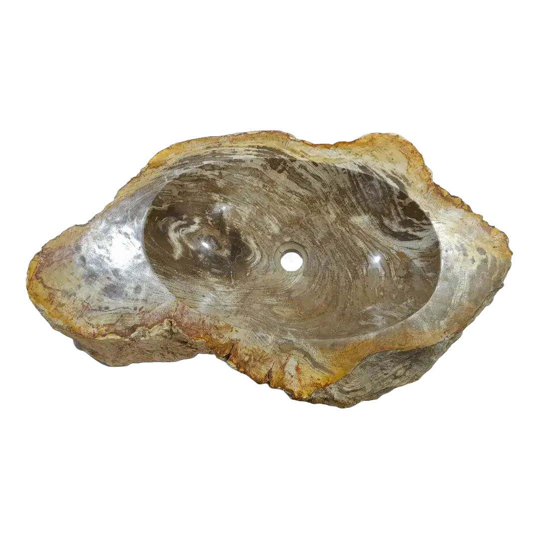 Fossiel Houten Wasbak Naturel 22779