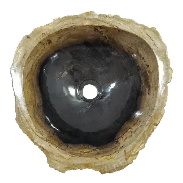 Fossiel Houten Wasbak Zwart 22780