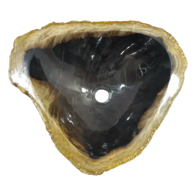 Fossiel Houten Wasbak Zwart 22782