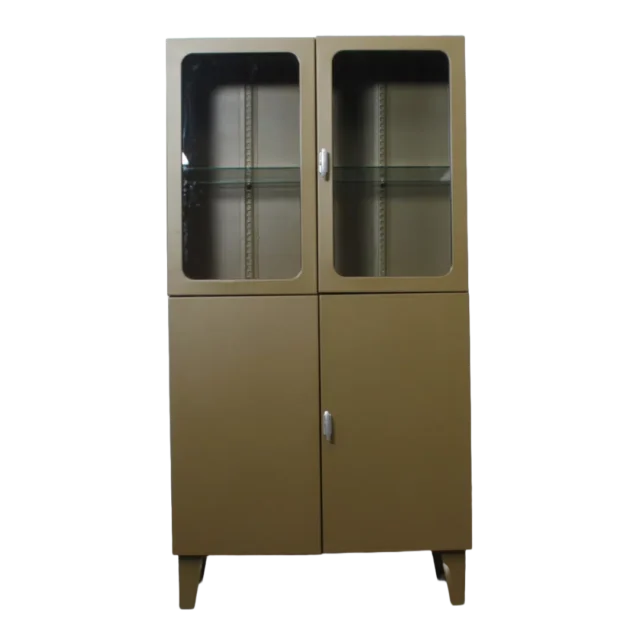 Tsjechische Vintage Apothekerskast Overgeverfd 7008