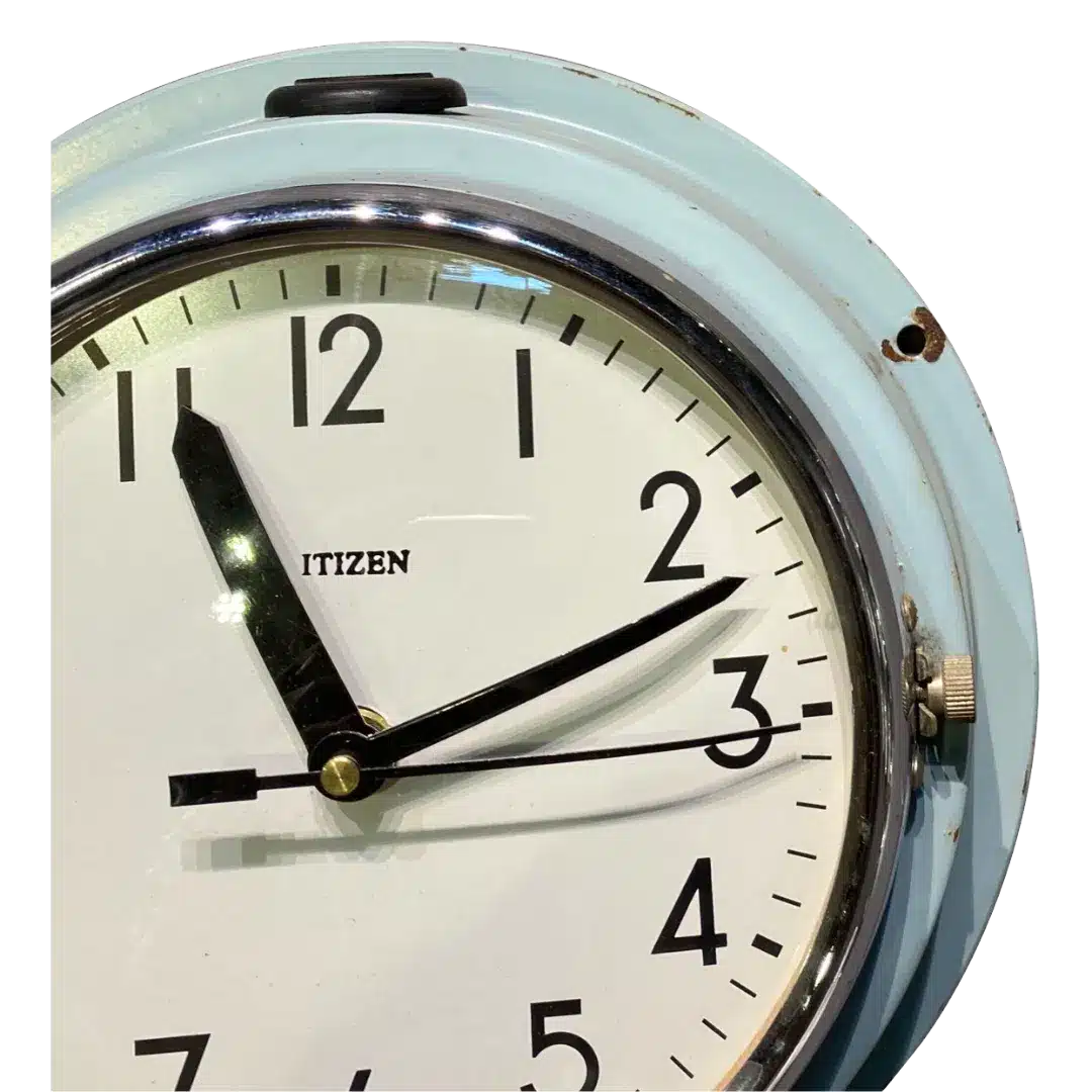 Oude Citizen Klok Blauw