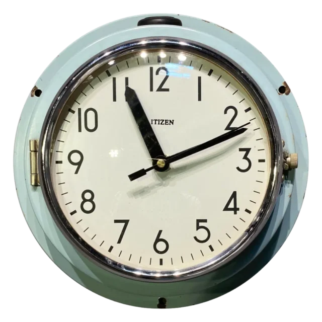 Oude Citizen Klok Blauw