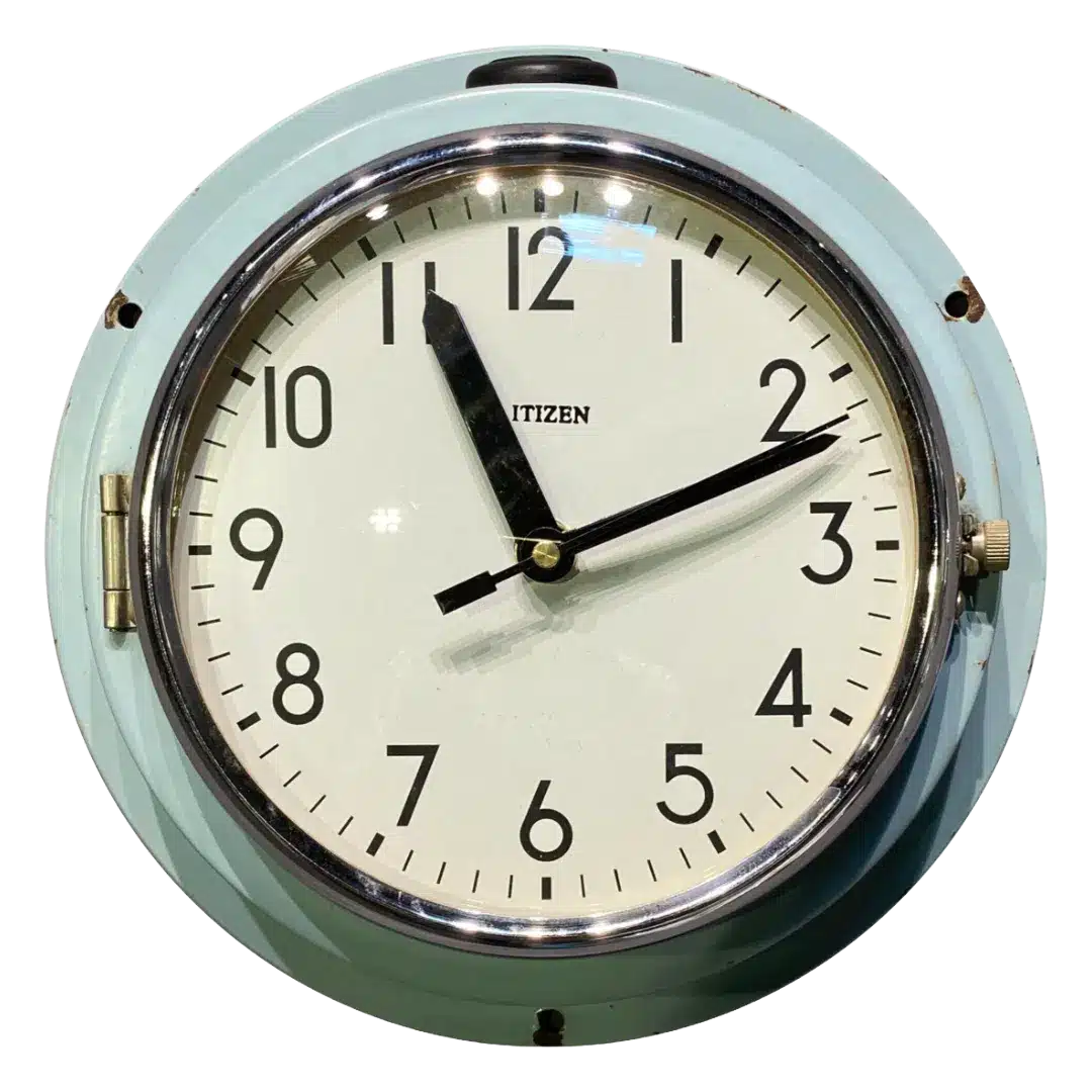 Oude Citizen Klok Blauw