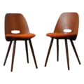 Vintage lollipop stoelen František Jirák | rood