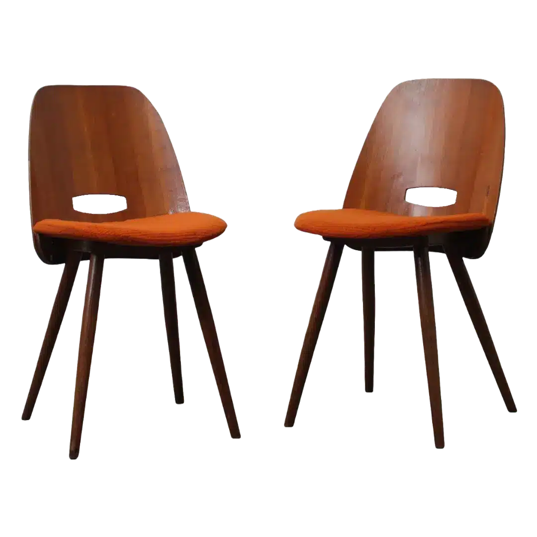 Vintage Lollipop Stoelen Frantiek Jirk Rood