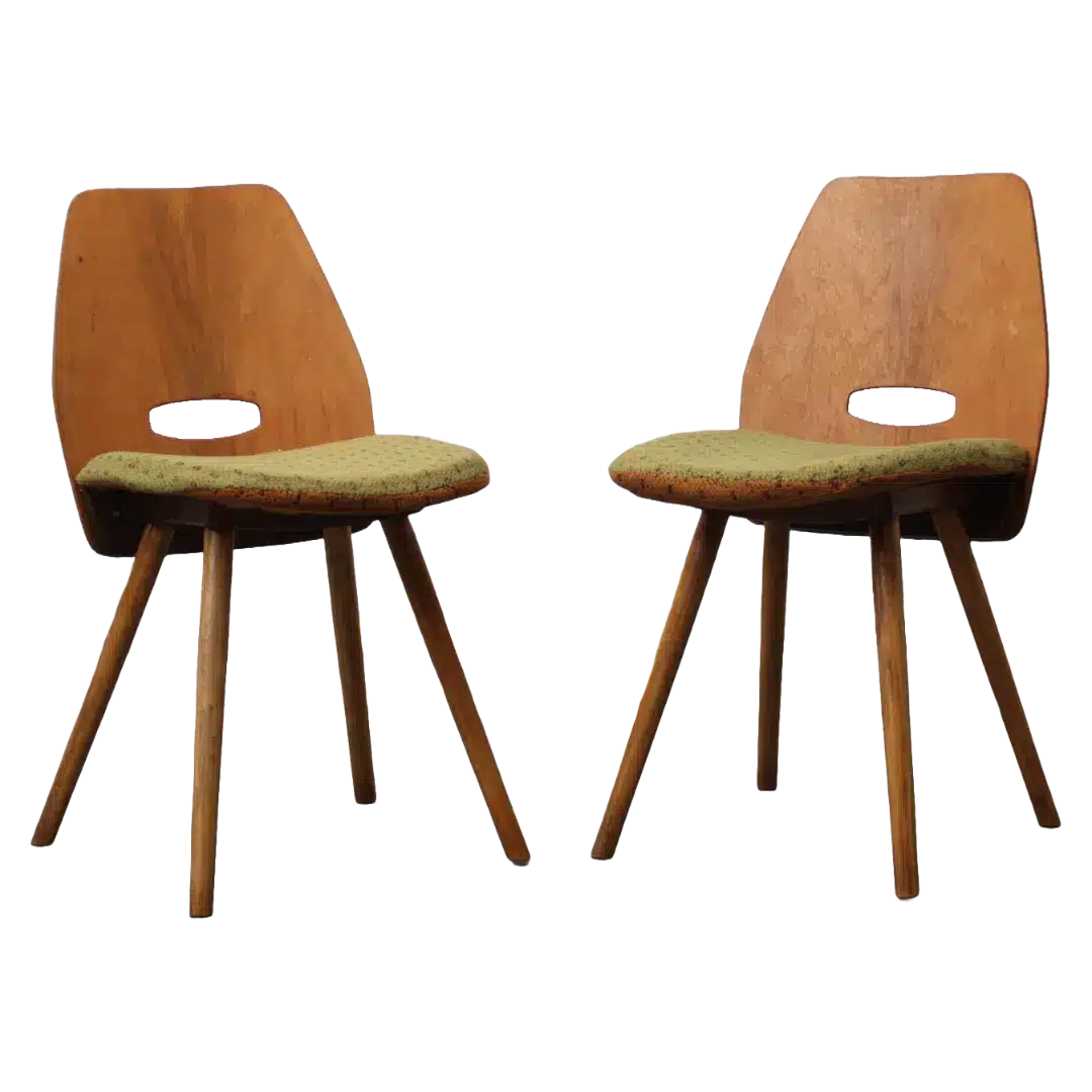 Vintage Lollipop Stoelen Frantiek Jirk Groen Vintage Lollipop Stoelen Frantiek Jirk Groen