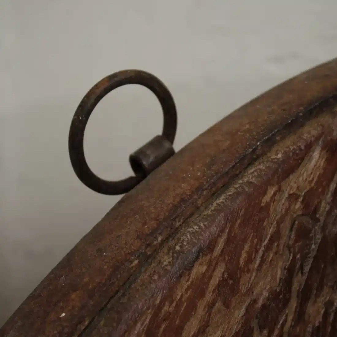 Ronde Houten Spiegel