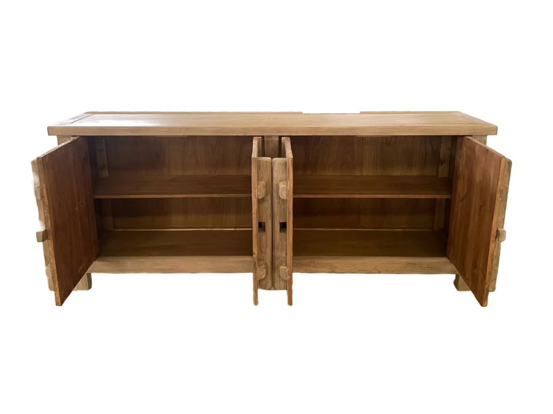 Houten Dressoir China Naturel Houten Dressoir China Naturel
