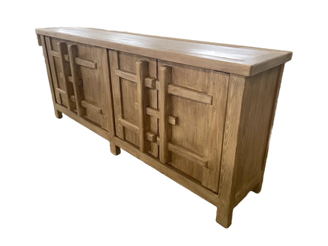 Houten Dressoir China Naturel Houten Dressoir China Naturel