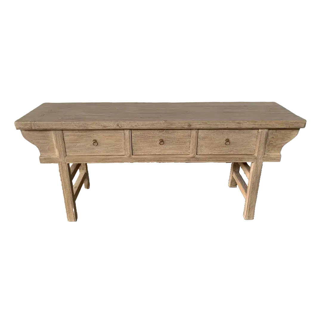 Chinese Sidetable Met Lades Naturel Chinese Sidetable Met Lades Naturel