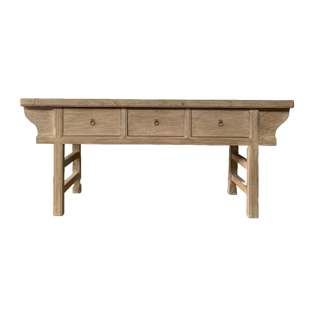 Chinese Sidetable Met Lades Naturel Chinese Sidetable Met Lades Naturel