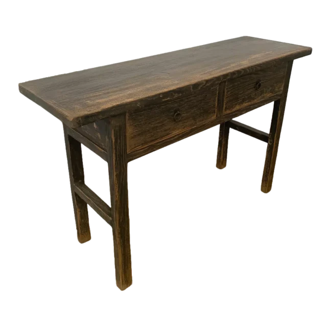 Donkere Houten Bijzettafel