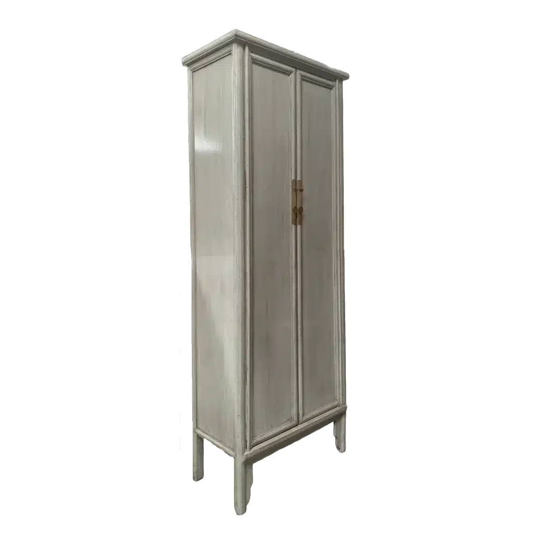 Houten Hoge Kast Grijs