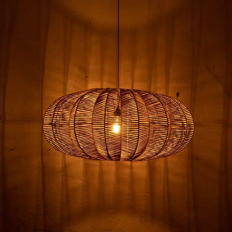 Rotan Hanglamp Ster Naturel L Rotan Hanglamp Ster Naturel L