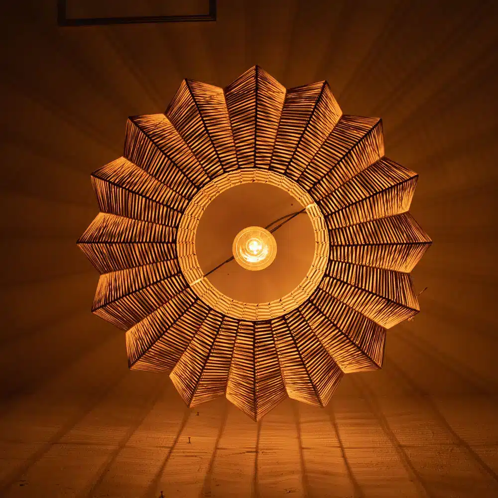 Rotan Hanglamp Ster Naturel L Rotan Hanglamp Ster Naturel L