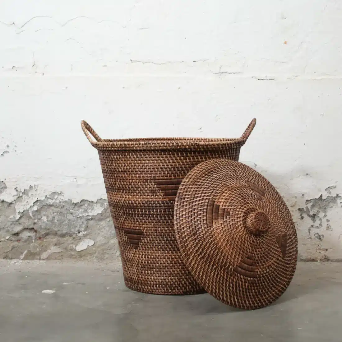 Rotan Mand Met Deksel