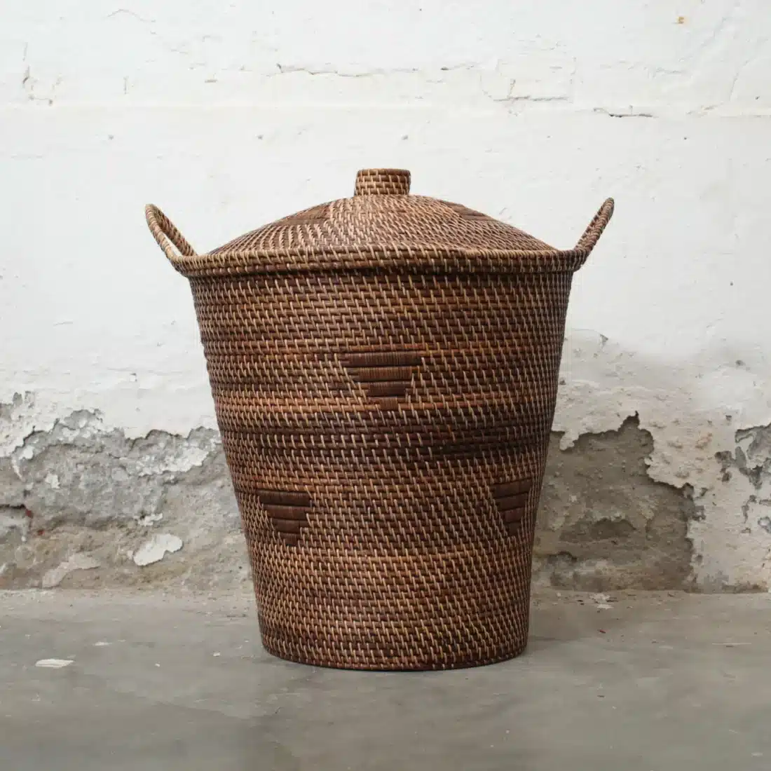 Rotan Mand Met Deksel