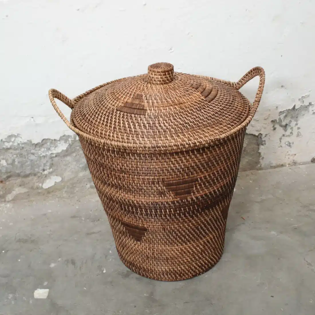 Rotan Mand Met Deksel
