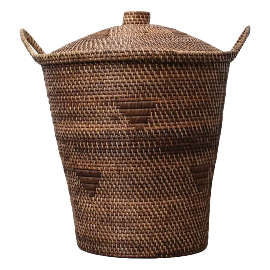 Rotan Mand Met Deksel