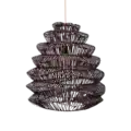 Rotan hanglamp | Pagoda bruin M
