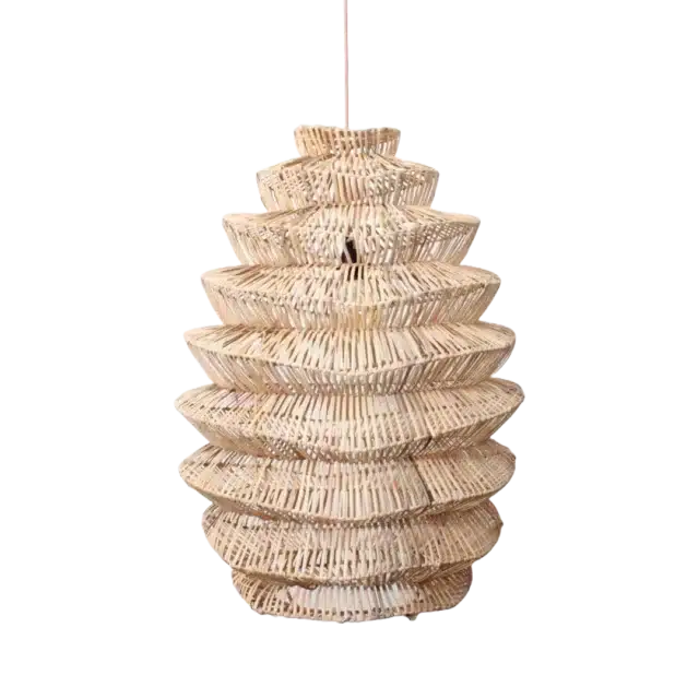 Rotan Hanglamp Pagoda Naturel L
