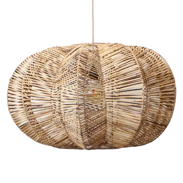 Rotan Hanglamp Ster Gemeleerd M