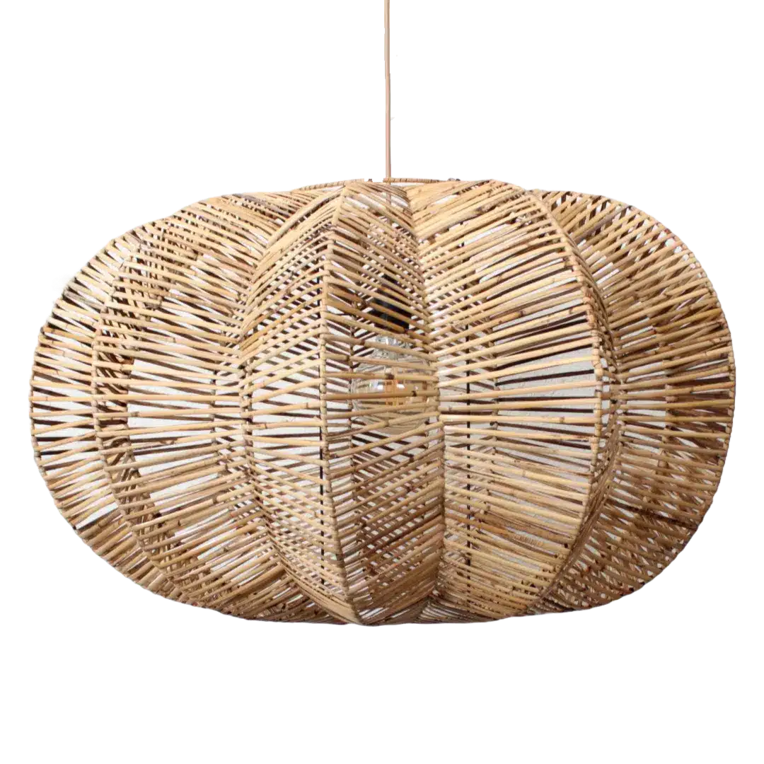 Rotan Hanglamp Ster Gemeleerd M Rotan Hanglamp Ster Gemeleerd M