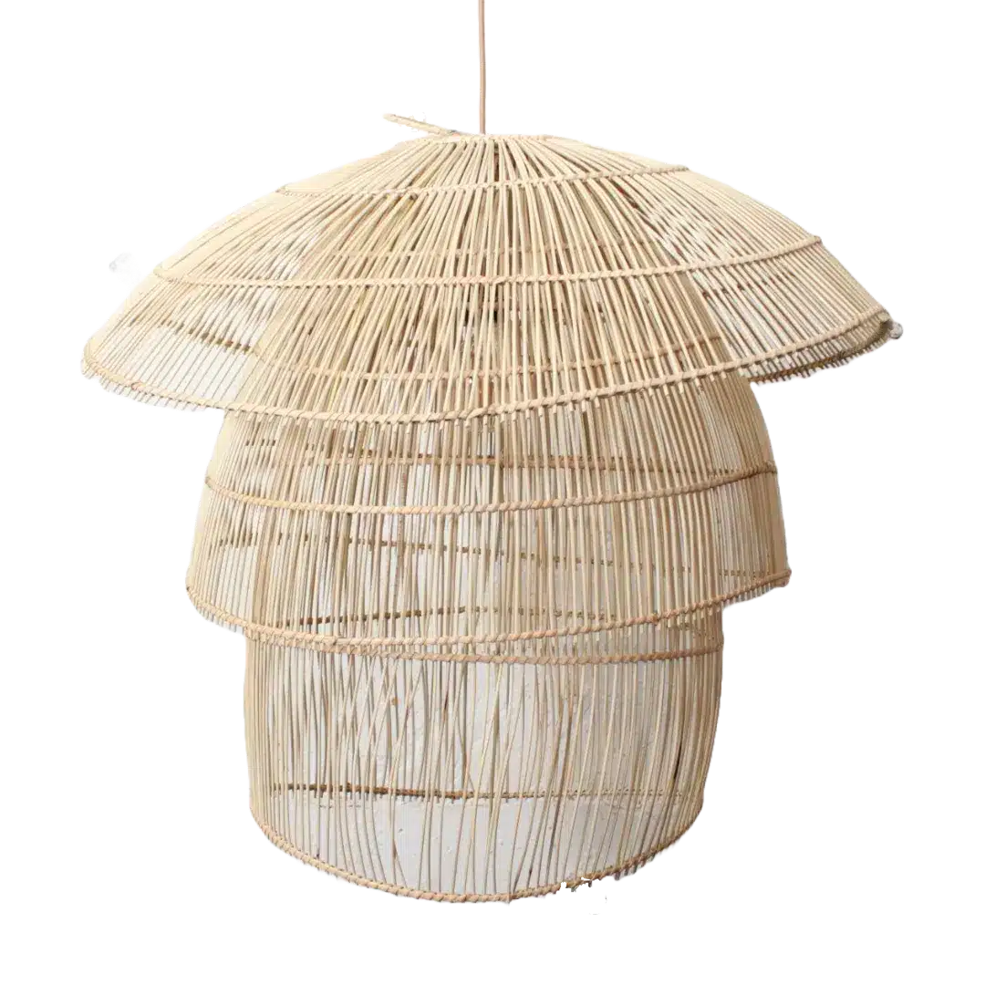Rotan Hanglamp Paddenstoel Naturel L Rotan Hanglamp Paddenstoel Naturel L